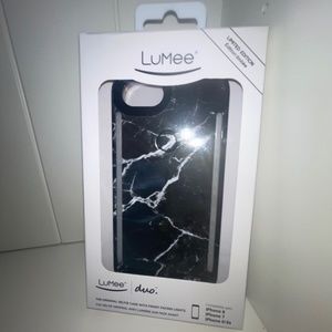 ⚡️LuMee Duo Metallic - Lighted Case (iPhone 6/6s/7/8 Plus - Black Marble-
